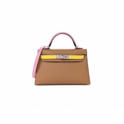 HERMÈS MASTER EPSOM MINI KELLY II THREE COLOR COMBINATIONS (19*12*5.5cm) 